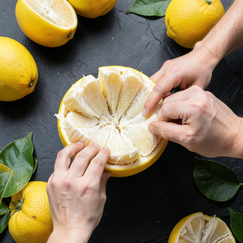 Jak oloupat a jíst pomelo správně - ilustrační foto