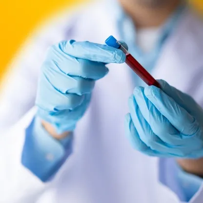 Blood test tube handling