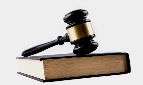 Gavel on book