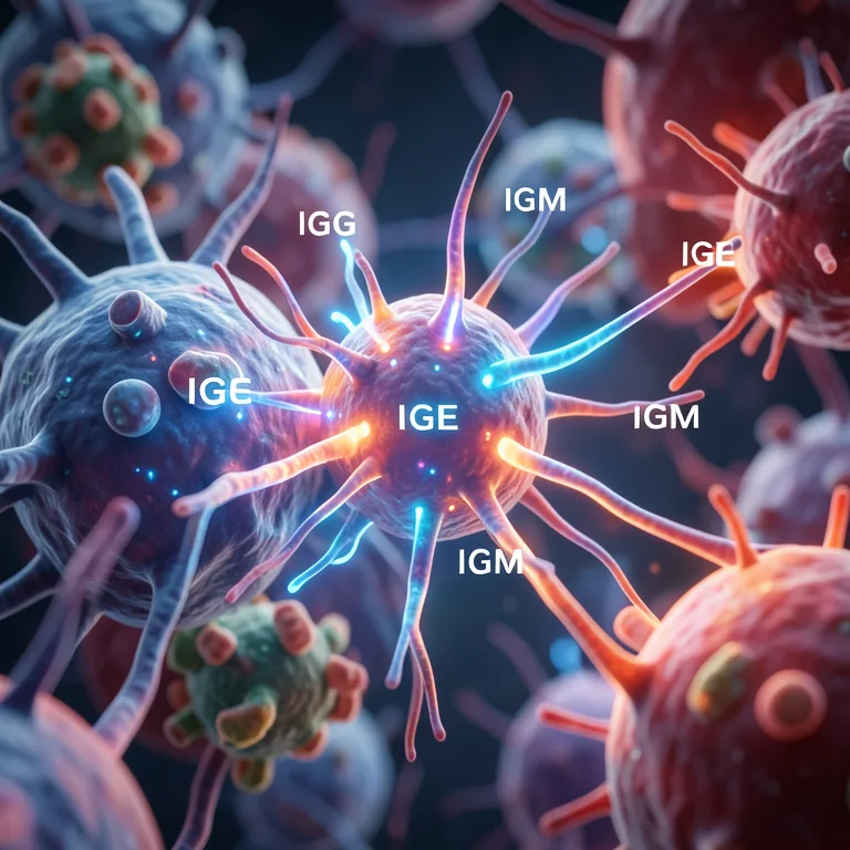 Jak fungují protilátky igg ige a igm - ilustrační foto