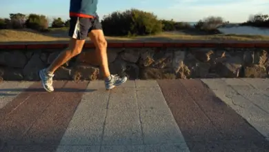 Person running outdoors