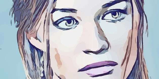Ilustrace ženské tváře pro článek o poruchách osobnosti.